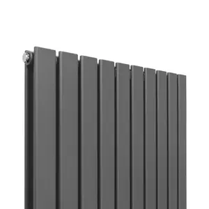 Designer Flat Radiator - 1600 x 700mm - Anthracite