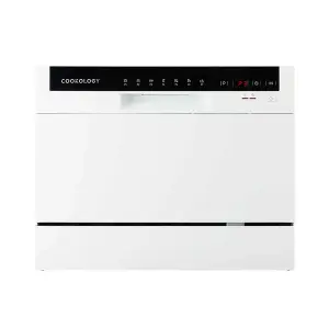 Cookology 6 Place Setting Table Top Dishwasher in Compact Size - CTTD6WH White