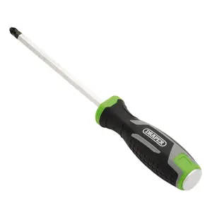 Draper Pound Thru Pozi Soft Grip Screwdriver, PZ3 x 150mm 13454