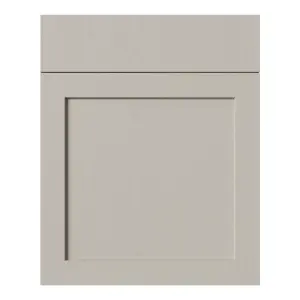 Tydeman Matt pebble Shaker Drawerline Cabinet door (W)600mm (H)720mm (T)20mm