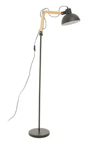 Interiors by Premier Highly Manoeuvrable Black Floor Lamp, Sturdy Design Bedroom Floor Lamp, Contemporary Sleek Modern Lamp