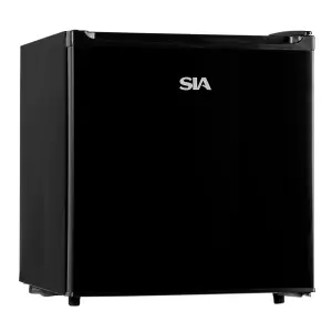 SIA TT01BL/E 47L Black Counter Table Top Mini Drinks Fridge With Ice Box