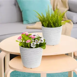 LIVIVO Garden Plant Pots - Set of 2