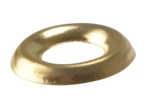 ForgeFix 200SCW8B Screw Cup Washers Solid Brass Polished No.8 Bag 200 FORSCW8BM