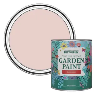 Rust-Oleum Pink Champagne Gloss Garden Paint 750ml