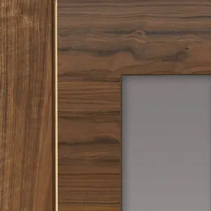 Mistral Walnut Glazed Internal Door