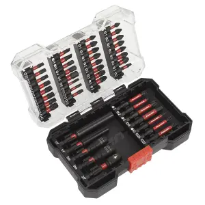 Sealey Power Tool Bit Set 44 Pieces Impact Grade 1/4" Hex Forged S2 Steel AK8280