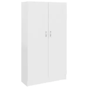 Berkfield Book Cabinet White 82.5x30.5x150 cm Engineered Wood