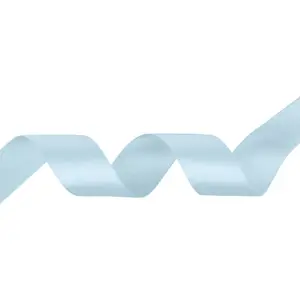 Sky Blue Double Sided Satin Ribbon Polyester Ribbon Roll, 25mm x 10 metres