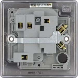 BG 13A 1 gang 2 way Raised slim profile Switched Fused connection unit