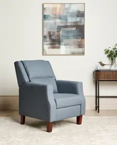 Recliner Chair EGERSUND Fabric Dark Blue