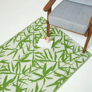 Homescapes Zena Tropical Green Outdoor Rug, 150 x 240 cm