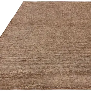 Mulberry Bronze Jute Chenille Thin Rug Rug 200x290cm for the