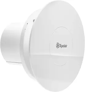 Xpelair Simply Silent Contour Axial Extractor Fan with Humidistat/Timer - 4"/100mm Bathroom