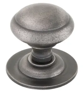 From The Anvil Antique Pewter Round Centre Door Knob