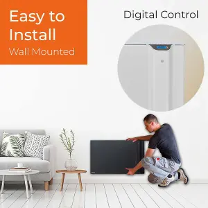 Radialight Klima Dual Therm Wifi Electric Panel Heater, Wall Mounted, 1000W, White