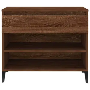 Berkfield Shoe Cabinet Brown Oak 70x36x60 cm Engineered Wood