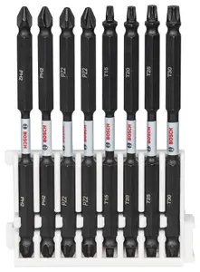 Bosch Professional Impact Double Ended Bit Pack 110mm, PH2, PH2, PZ2, PZ2, T15, T20, T25, T30 Pick & Clic