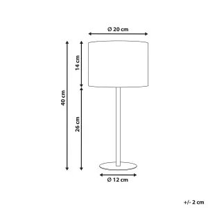 Boucle Table Lamp White VINAZCO