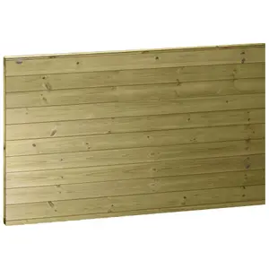 Ultimate Horizontal Tongue & Groove Fence Panel (Pack of 4) Width: 6ft (183cm) x Height: 4ft Interlocking Planks Fully Framed