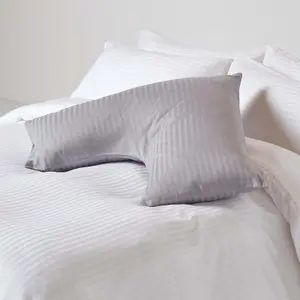 Homescapes Grey Egyptian Cotton Super Soft V Shaped Pillowcase 330 TC