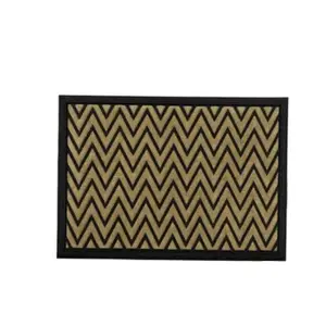 1x Zig Zag Super Absorbent 40x60cm Long Lasting Scraper Non-Slip Door Mats For Mud & Dirt