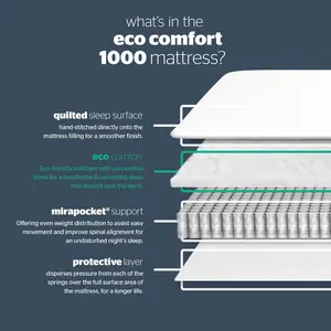 Silentnight Eco Comfort Pocket Sprung 1000 Mattress Double (4'6)