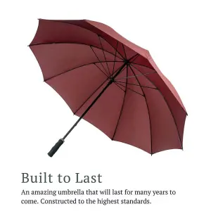 UMBRELLA HEAVEN Maroon StormStar Windproof Golf Umbrella