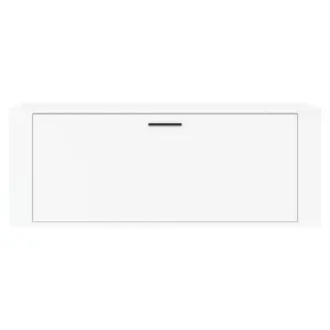 Berkfield Wall Shoe Cabinet White 100x35x38 cm Engineered Wood