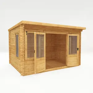 Mercia 13ft x 10ft Pent Log Cabin (19mm)