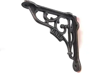 6X6 Pair Of Cast Iron Wall Shelf Brackets GNER Steam Railway Carriage Supply With Fixing Screws