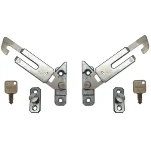 Res-Lok Concealed Window Restrictor Child Lock Key Locking Right & Left Hand Pair