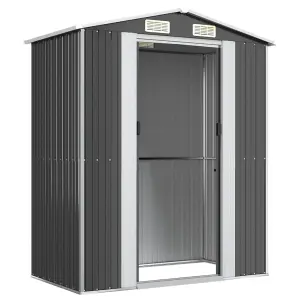 Berkfield Garden Shed Anthracite 192x108x223 cm Galvanised Steel