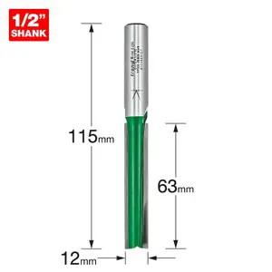 Trend C172 x 1/2 TCT Two Flute Cutter 12.0 x 63.0mm