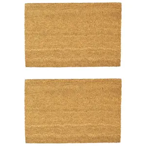 Nicola Spring - Coir Door Mats - Classic (Set of 2) 1.6cm H x 60cm L x 40cm W