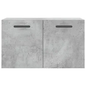 Berkfield Wall Cabinet Concrete Grey 60x36.5x35 cm Engineered Wood