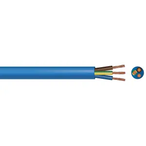 Time Blue 3-core Flexible Cable 1.5mm² x 25m