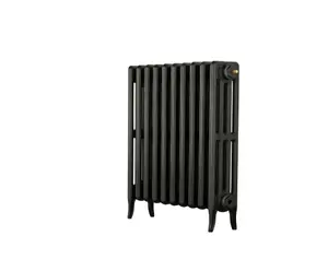 Arroll Neo-Classic Pewter 4 Column Radiator, (W)634mm x (H)660mm