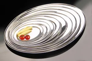 Buckingham Stainless Steel Oval Platter Serving Tray , 50 cm