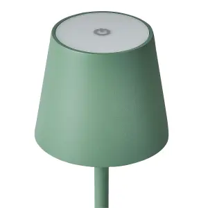 Wireless Metal Table Lamp Green BACEIRO