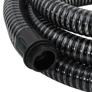 Berkfield Suction Hose with Brass Connectors 15 m 25 mm Black