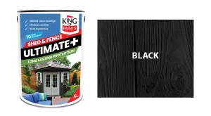 Black Shed and Fence Paint King of Paints Ultimate+ One Coat System