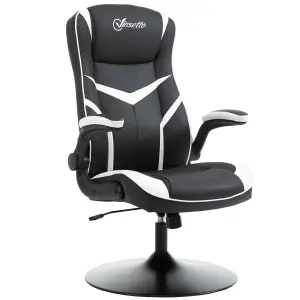 Vinsetto Racing Office Chair PVC Leather Computer Gaming Height Adjustable