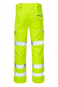 PULSAR High Visibility Ladies Combat Trousers - Yellow - Reg Leg Size 16