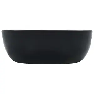 Wash Basin 42.5x42.5x14.5 cm Ceramic Black