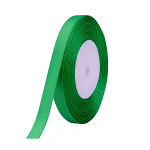 10mm Bottle Green Double Sided Satin Polyester Ribbon Roll, 25 metres