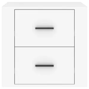 Berkfield Bedside Cabinet White 50x39x47 cm