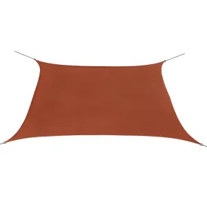 Berkfield Sunshade Sail Oxford Fabric Square 3.6x3.6 m Terracotta