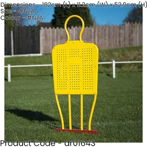 3 PACK JUNIOR 5ft Football Mannequin Set & Bag - Spiked Grass Dummy Defenders