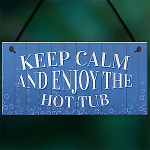 Funny Hot Tub Sign Hanging Garden Shed Summerhouse Decking Shed Sign Family gift